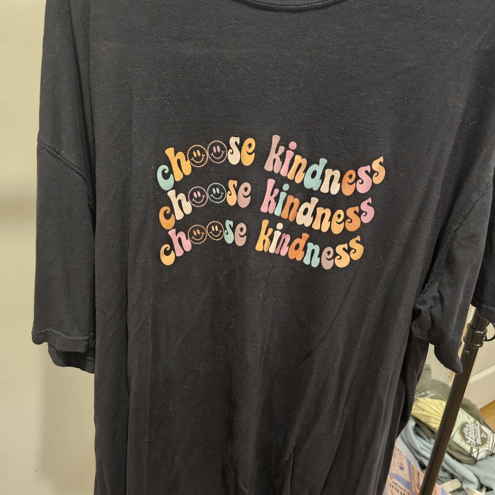 Comfort Colors Black Retro Kindness Tee